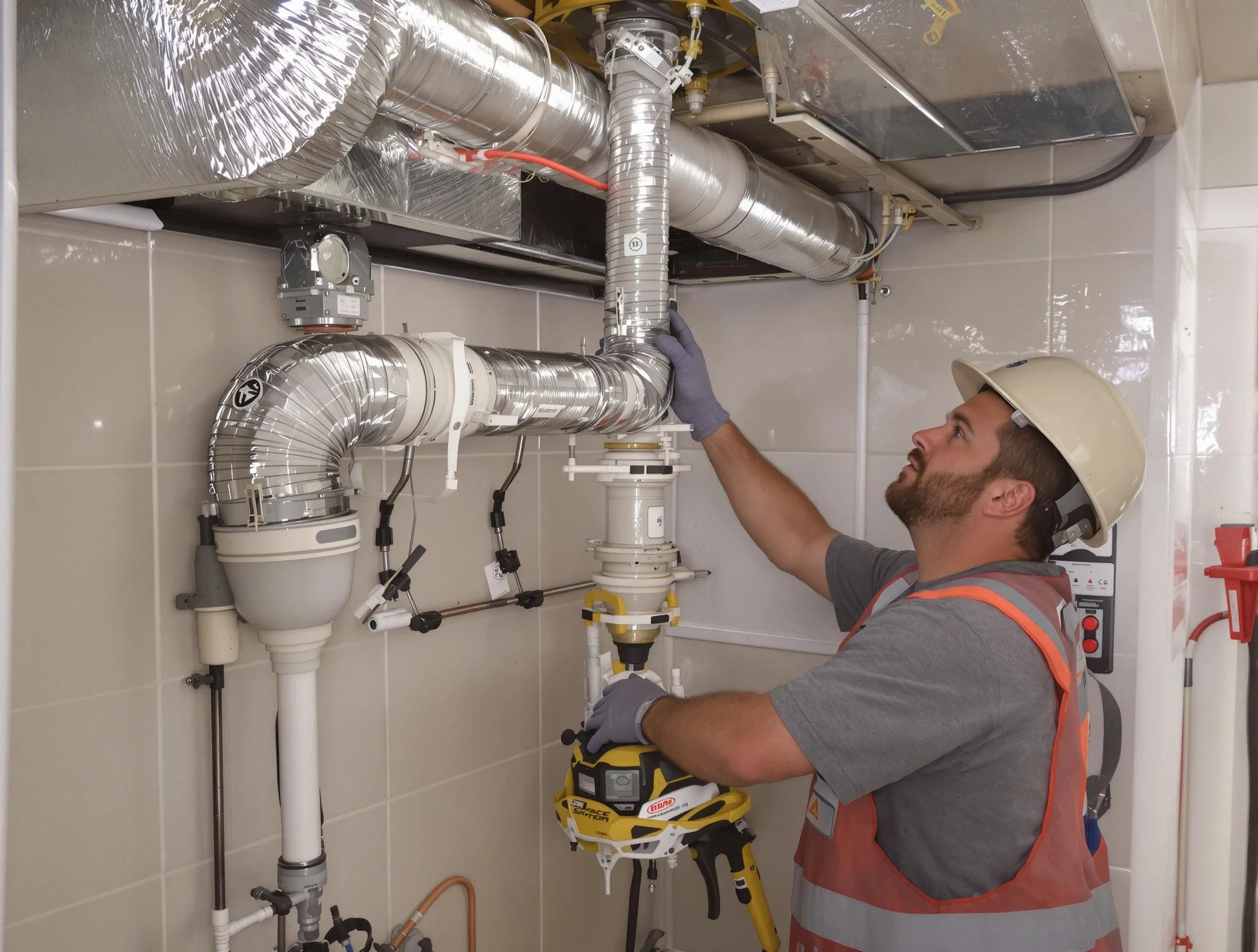 Rancho Cucamonga Dryer Vent Cleaning expert performing professional dryer vent repair and installation in Rancho Cucamonga