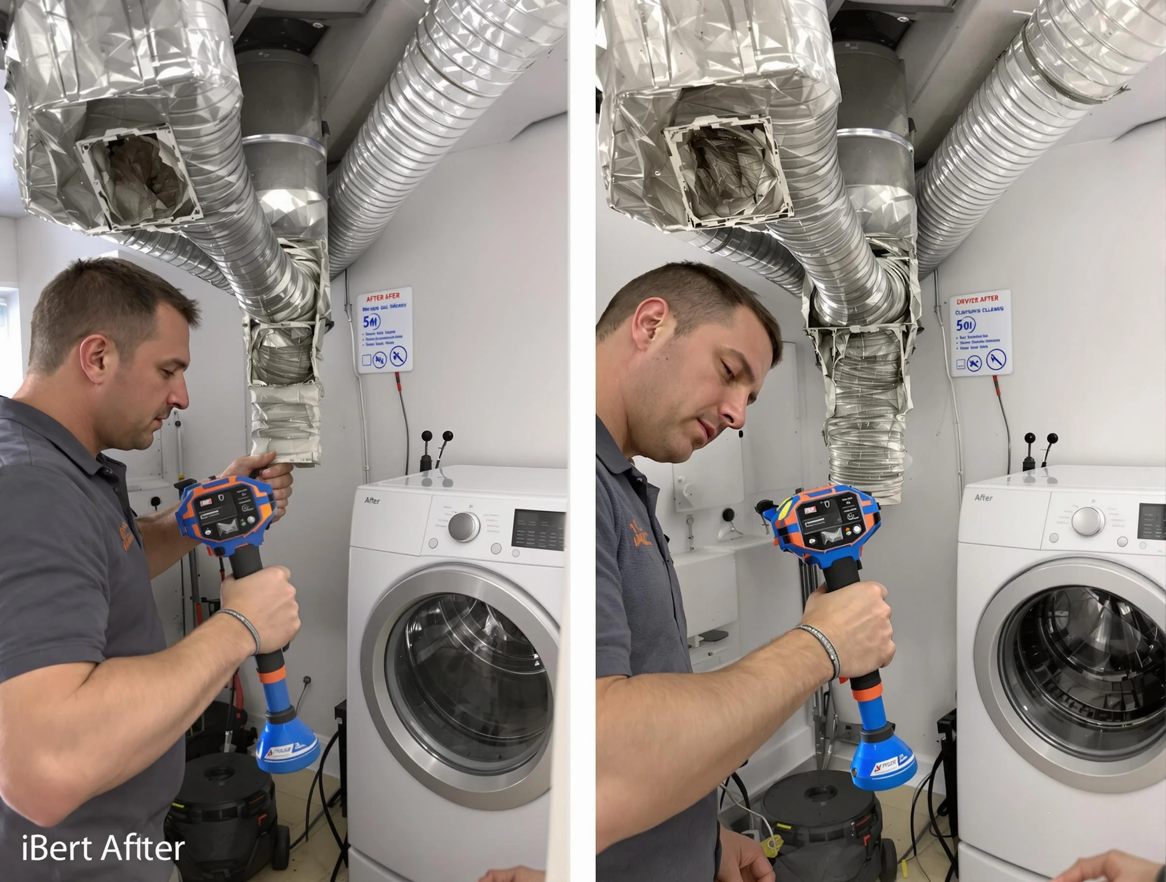 Professional clogged vent cleaning by Rancho Cucamonga Dryer Vent Cleaning in Rancho Cucamonga